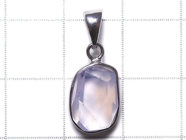 [Video][One of a kind] High Quality Scorolite AAA- Faceted Pendant Silver925 NO.124