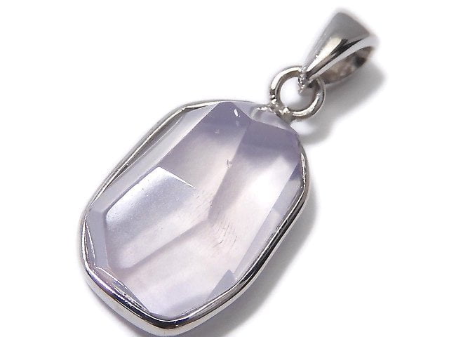 [Video][One of a kind] High Quality Scorolite AAA- Faceted Pendant Silver925 NO.126