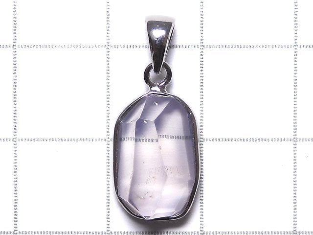 [Video][One of a kind] High Quality Scorolite AAA- Faceted Pendant Silver925 NO.126