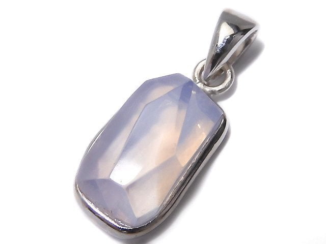 [Video][One of a kind] High Quality Scorolite AAA- Faceted Pendant Silver925 NO.127