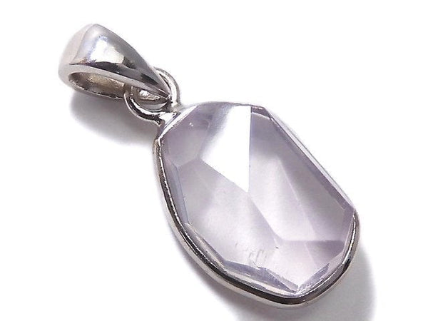 [Video][One of a kind] High Quality Scorolite AAA- Faceted Pendant Silver925 NO.128