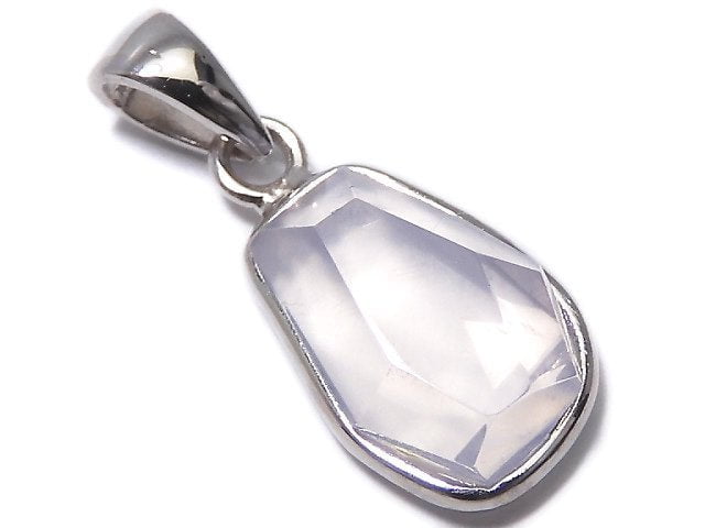 [Video][One of a kind] High Quality Scorolite AAA- Faceted Pendant Silver925 NO.129