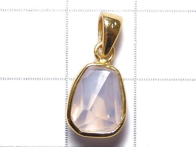 [Video][One of a kind] High Quality Scorolite AAA- Faceted Pendant 18KGP NO.131