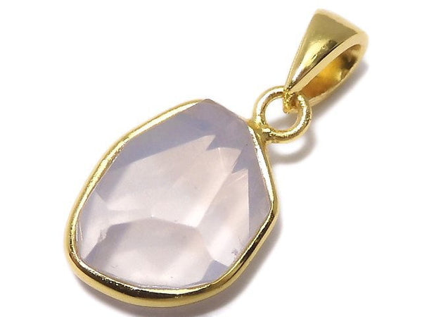 [Video][One of a kind] High Quality Scorolite AAA- Faceted Pendant 18KGP NO.132