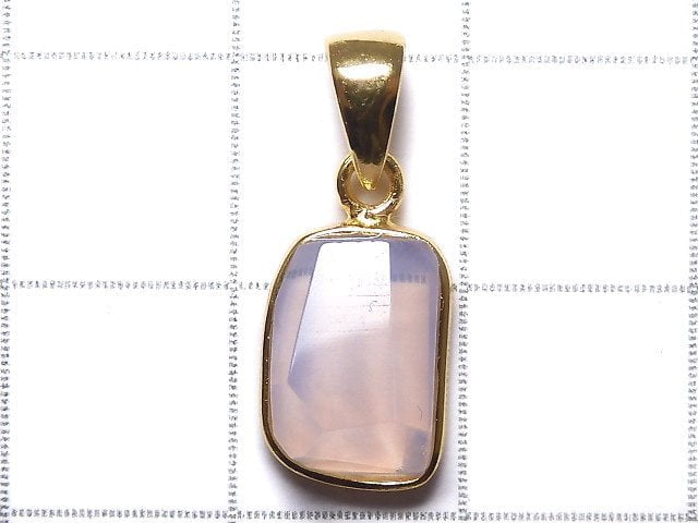 [Video][One of a kind] High Quality Scorolite AAA- Faceted Pendant 18KGP NO.133