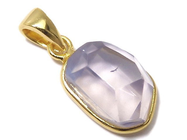 [Video][One of a kind] High Quality Scorolite AAA- Faceted Pendant 18KGP NO.134