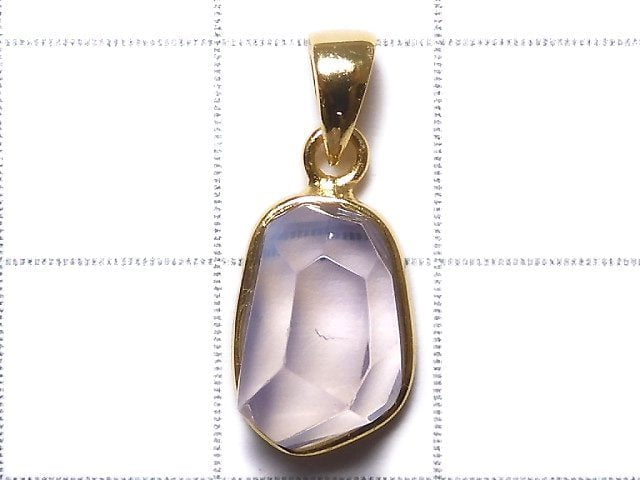 [Video][One of a kind] High Quality Scorolite AAA- Faceted Pendant 18KGP NO.134