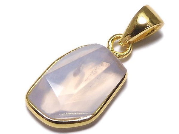 [Video][One of a kind] High Quality Scorolite AAA- Faceted Pendant 18KGP NO.136