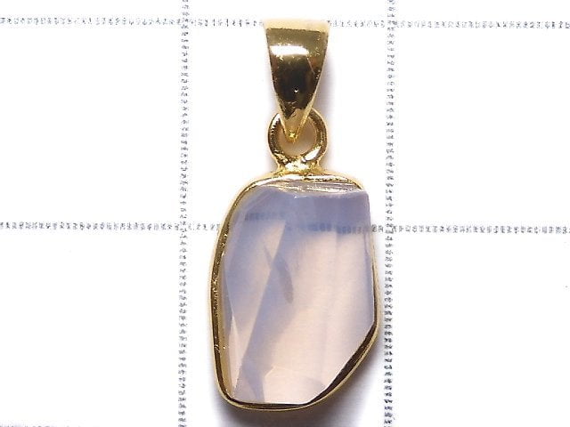 [Video][One of a kind] High Quality Scorolite AAA- Faceted Pendant 18KGP NO.136