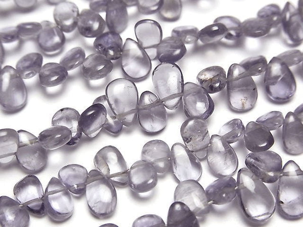 [Video]High Quality Iolite AA+ Pear shape (Smooth) [Light color] 1 strand beads (aprx.6inch/14cm)