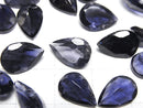 [Video]High Quality Iolite AAA- Loose stone Pear shape Faceted 12x8mm 1pc