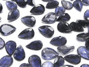[Video]High Quality Iolite AAA- Loose stone Pear shape Faceted 12x8mm 1pc