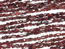 [Video]High Quality Mozambique Garnet AA++ Faceted Nugget half or 1strand beads (aprx.7inch/18cm)