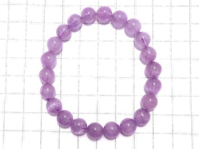 [Video][One of a kind] Kunzite AAA Round 8.5mm Bracelet NO.5