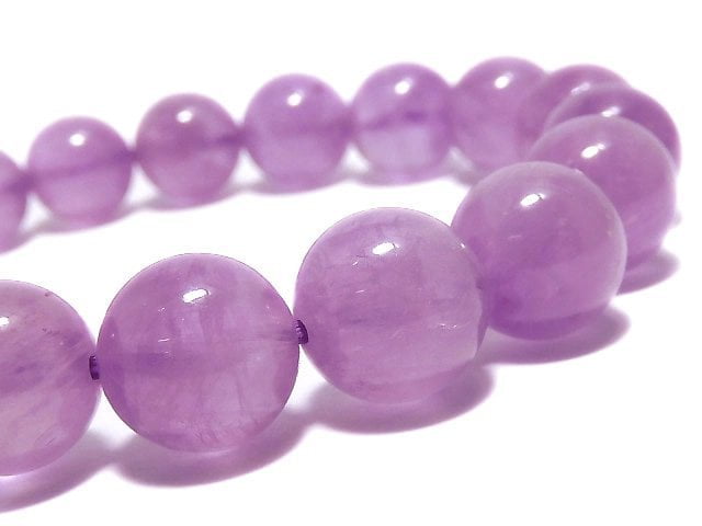 [Video][One of a kind] Kunzite AAA Round 10mm Bracelet NO.10