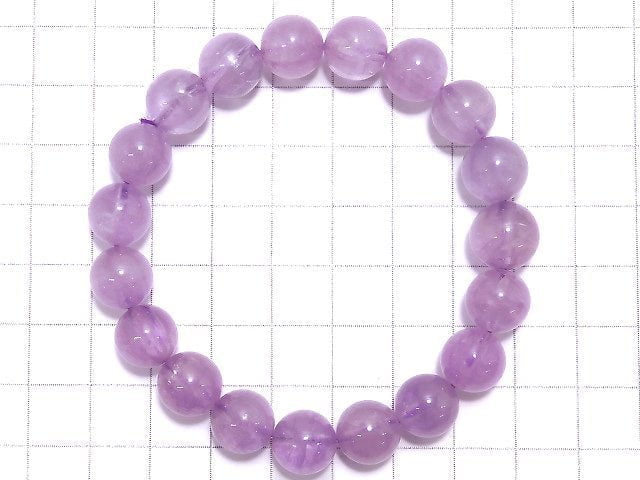 [Video][One of a kind] Kunzite AAA Round 10.5mm Bracelet NO.13