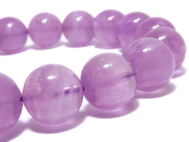 [Video][One of a kind] Kunzite AAA Round 11.5mm Bracelet NO.14