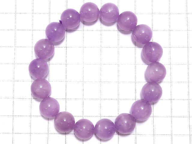 [Video][One of a kind] Kunzite AAA Round 11.5mm Bracelet NO.15