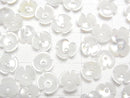[Video] High Quality White Shell (Silver-lip Oyster) AAA 3D Flower 6mm Center Hole 4pcs