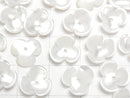 [Video] High Quality White Shell (Silver-lip Oyster) AAA 3D Flower 10mm Center Hole 4pcs