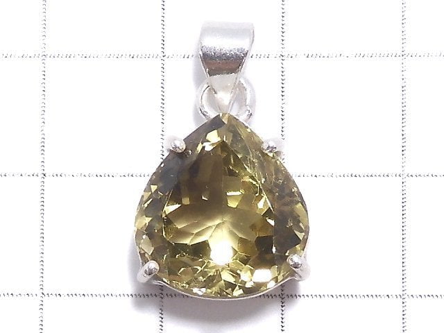 [Video][One of a kind] Lemon x Smoky Quartz AAA- Pendant Silver925 NO.3