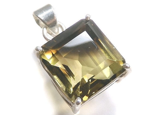 [Video][One of a kind] Lemon x Smoky Quartz AAA- Pendant Silver925 NO.4