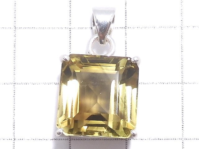 [Video][One of a kind] Lemon x Smoky Quartz AAA- Pendant Silver925 NO.5