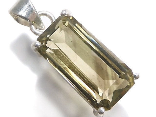 [Video][One of a kind] Lemon x Smoky Quartz AAA- Pendant Silver925 NO.8