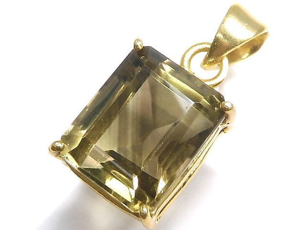 [Video][One of a kind] Lemon x Smoky Quartz AAA- Pendant 18KGP NO.11