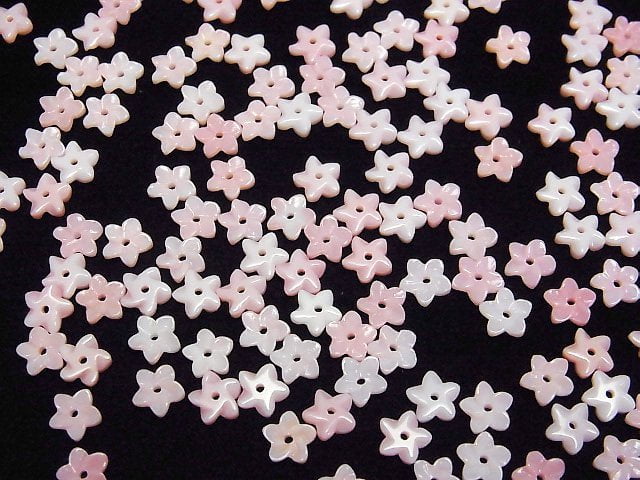 [Video] Queen Conch Shell AAA Flower Carving 6mm Center Hole 4pcs
