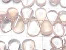 [Video]High Quality Rose Quartz AAA- Pear shape (Smooth) half or 1strand beads (aprx.7inch/17cm)