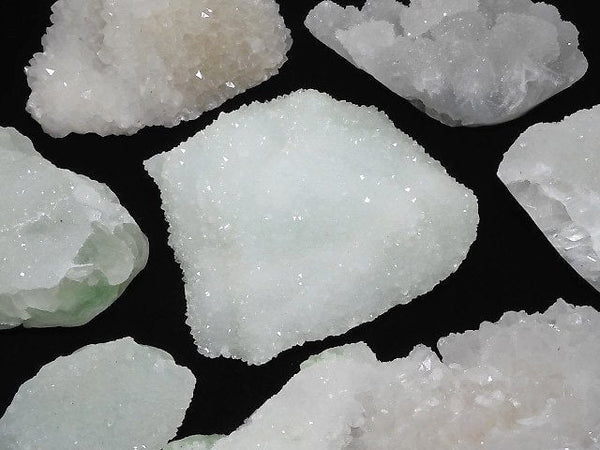 [Video][One of a kind] Fluorite x Quartz Cluster 7pcs Set NO.10