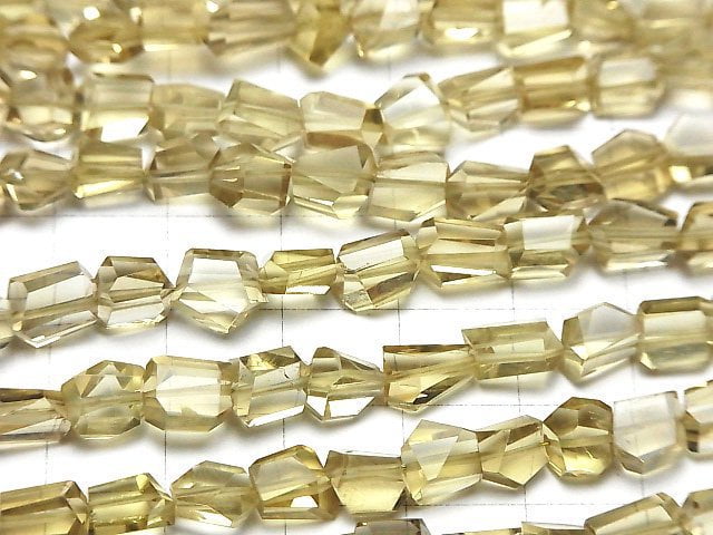 [Video]High Quality Natutal Champagne Color Quartz AAA Faceted Nugget half or 1strand beads (aprx.7inch/18cm)