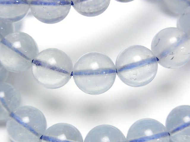 [Video]Madagascar Aquamarine AAA- Round 10mm Bracelet