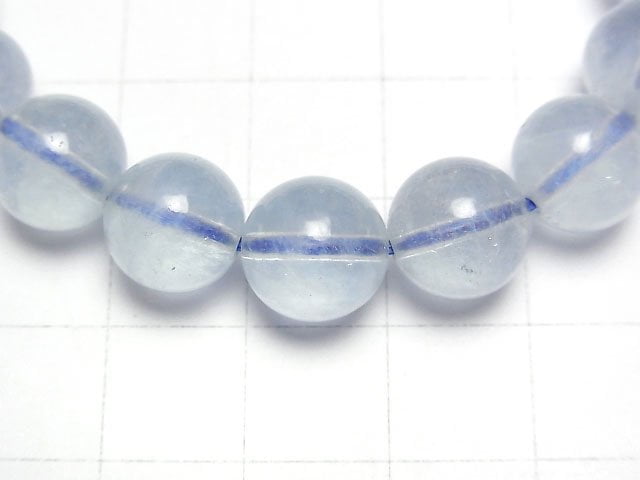 [Video]Madagascar Aquamarine AAA- Round 10mm Bracelet