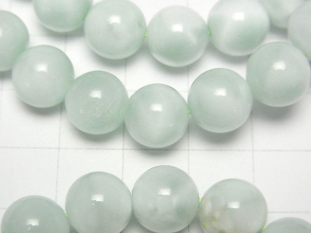 [Video] Green Angelite AAA Round 10mm Bracelet