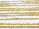 [Video]High Quality! Cubic Zirconia AAA Cube Shape 2x2x2mm [Yellow] 1strand beads (aprx.15inch/36cm)