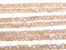 [Video]High Quality! Cubic Zirconia AAA Cube Shape 2x2x2mm [Champagne color] 1strand beads (aprx.15inch/36cm)