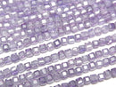 [Video]High Quality! Cubic Zirconia AAA Cube Shape 2x2x2mm [Light Purple] 1strand beads (aprx.15inch/36cm)