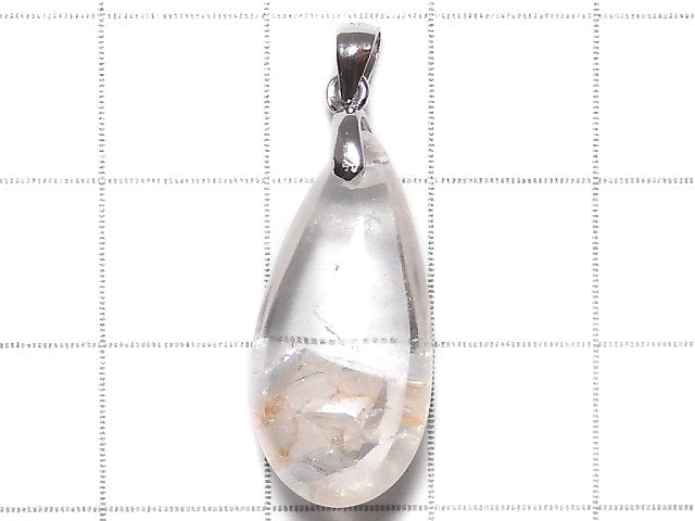 [Video][One of a kind] Crystal in Quartz Pendant Silver925 NO.121