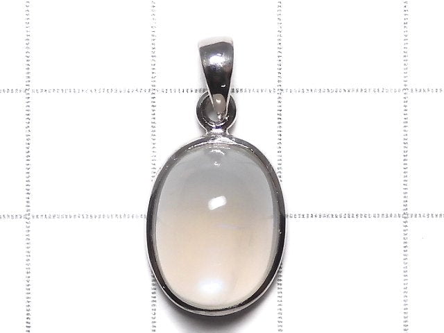 [Video][One of a kind] High Quality Royal Blue Moonstone AAA Pendant Silver925 NO.26