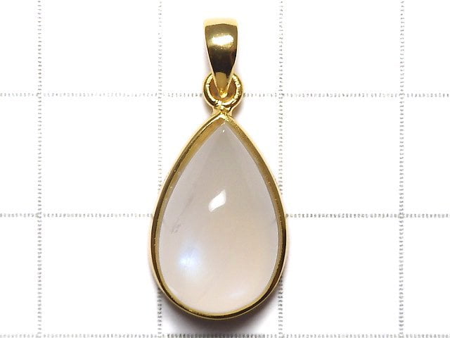 [Video][One of a kind] High Quality Royal Blue Moonstone AAA Pendant 18KGP NO.31