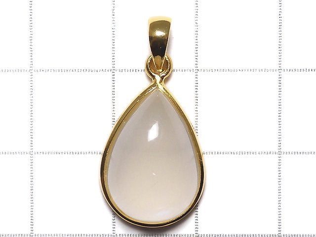 [Video][One of a kind] High Quality Royal Blue Moonstone AAA Pendant 18KGP NO.35