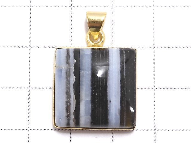 [Video][One of a kind] Blue Opal AAA- Pendant 18KGP NO.12