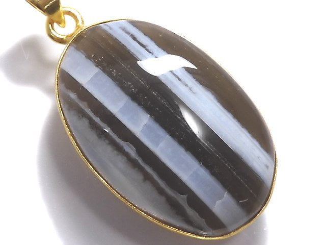 [Video][One of a kind] Blue Opal AAA- Pendant 18KGP NO.16