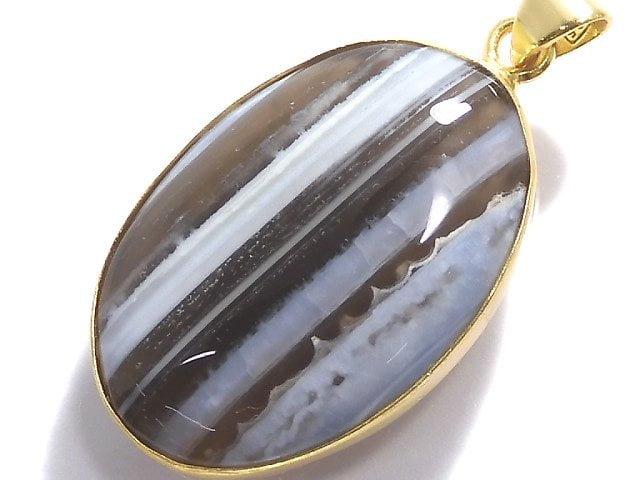 [Video][One of a kind] Blue Opal AAA- Pendant 18KGP NO.17