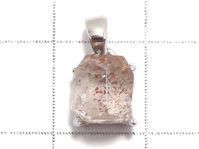 [Video][One of a kind] High Quality Lepidocrocite in Quartz AAA Pendant Silver925 NO.101