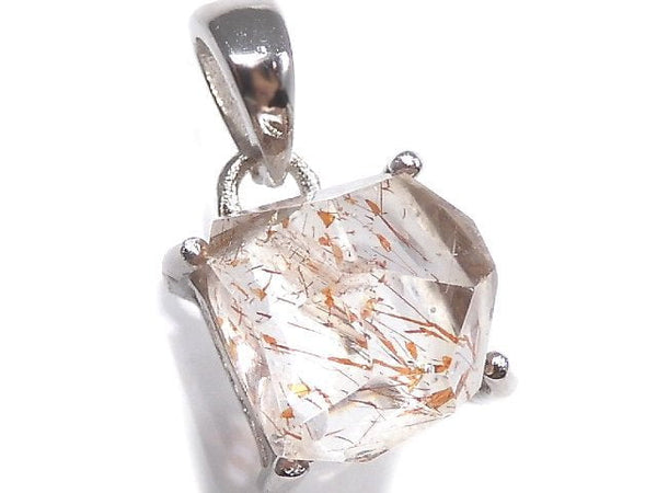 [Video][One of a kind] High Quality Lepidocrocite in Quartz AAA Pendant Silver925 NO.105