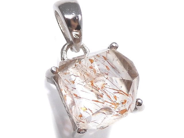 [Video][One of a kind] High Quality Lepidocrocite in Quartz AAA Pendant Silver925 NO.105