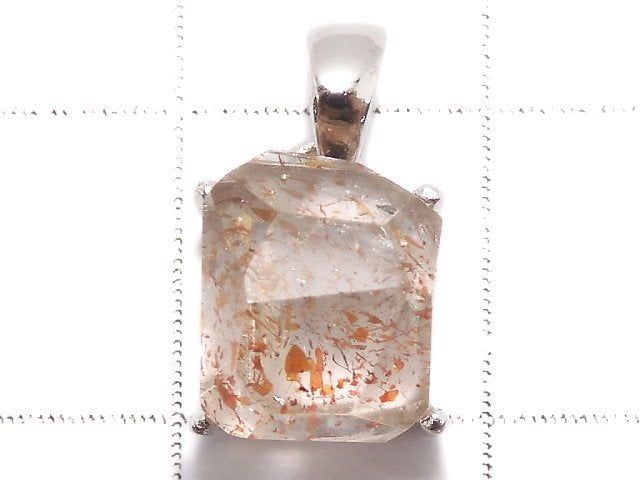 [Video][One of a kind] High Quality Lepidocrocite in Quartz AAA Pendant Silver925 NO.108